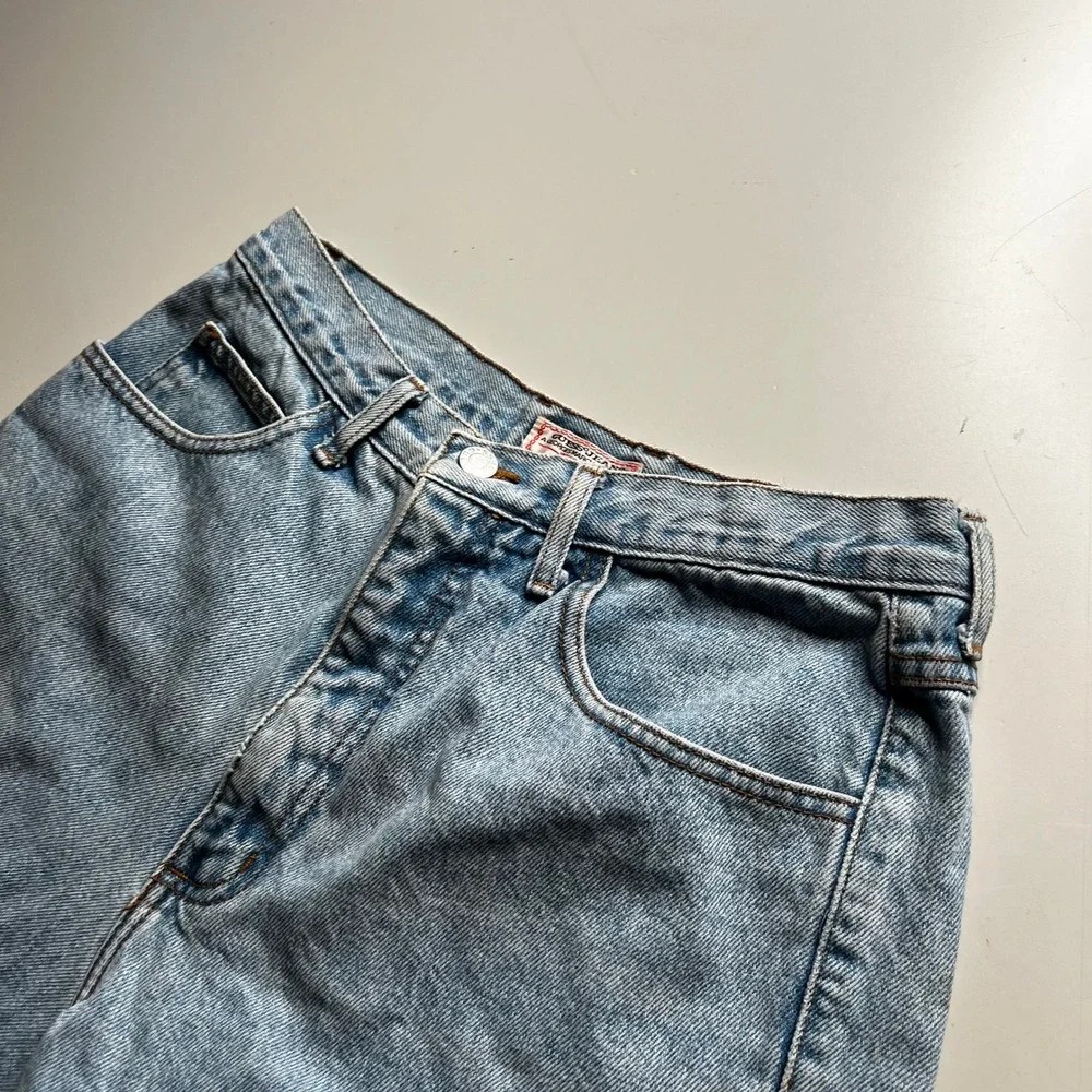 Vintage Guess Georges Marciano Denim Shorts Light Wash Blue Mens 32 Made‎ in USA